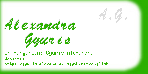 alexandra gyuris business card